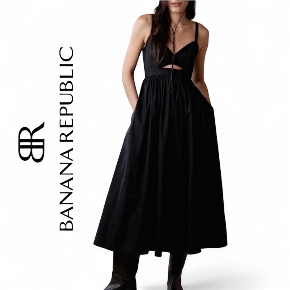 Banana Republic Isa Cotton Midi Dress